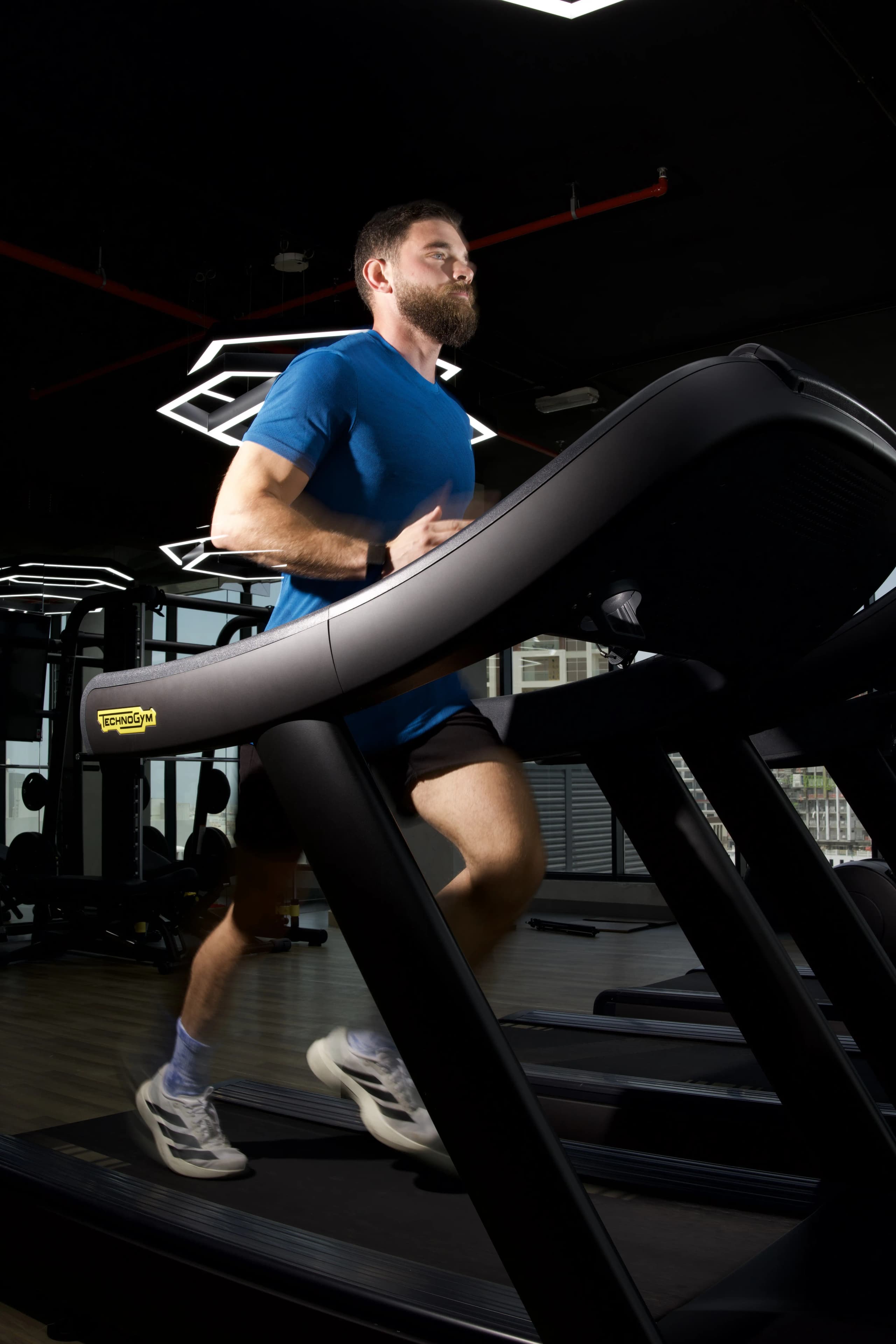 Athlete running during HYROX preparation
